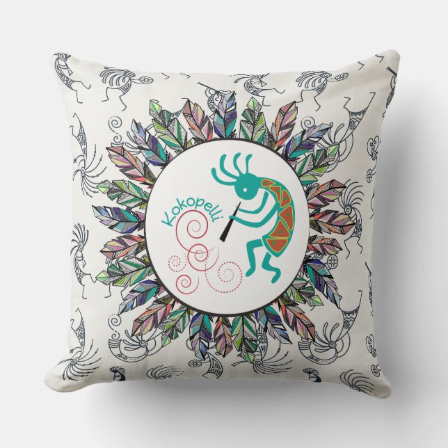 Kokopelli Dansare Kudde (Framsida)
