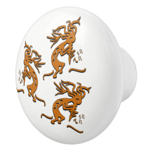 Kokopelli dansmusiker knopp
