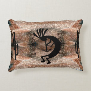 Kokopelli Desert Mosaic Prydnadskudde