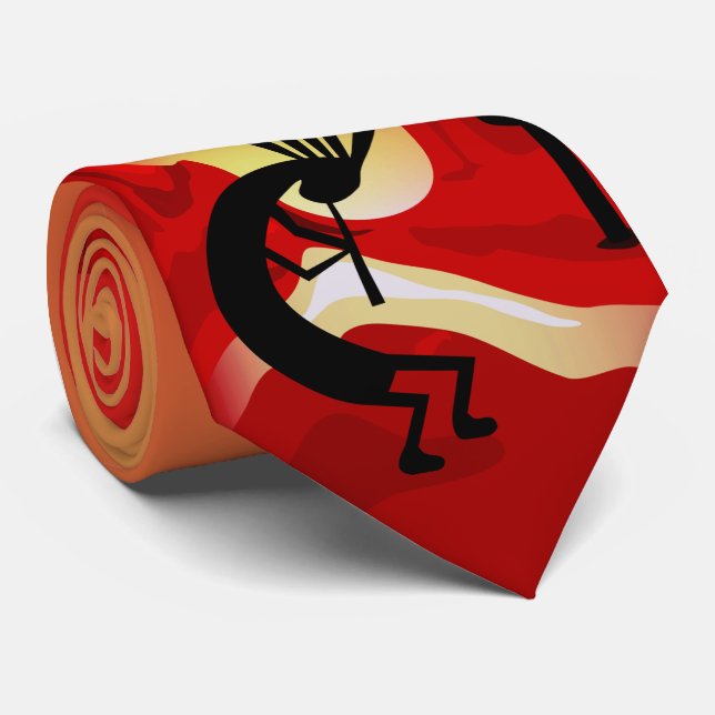 Kokopelli Desert Sunset Necktie Slips (Rullad)