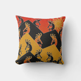 Kokopelli Desert Sunset Southwest Decorative Kudde