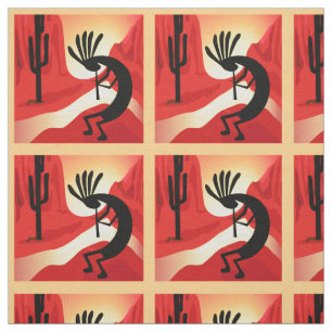 Kokopelli Desert Sunset Southwest Tyg