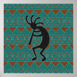 Kokopelli-design i sydvästra Kokopelli Poster