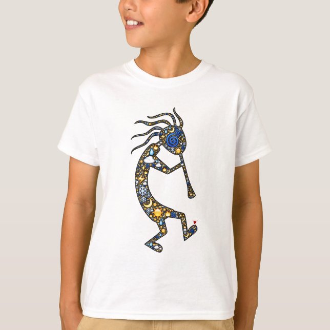 Kokopelli emojikonst, vid Built4Love T-shirt (Framsida)