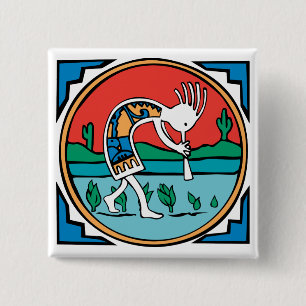 Kokopelli färg knapp