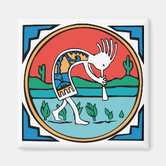 Kokopelli Färg Magnet