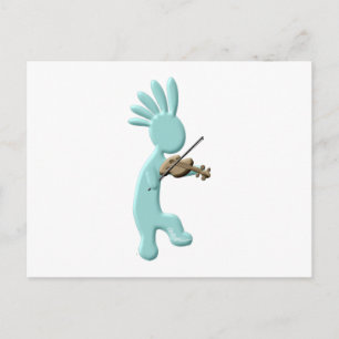 Kokopelli Fiddle Vykort