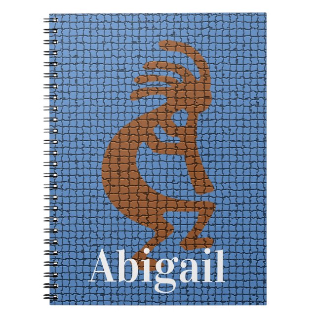 Kokopelli Flute Musical Symbol Mosaic Southwest Anteckningsbok (Framsidan)