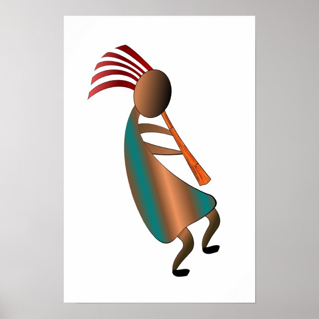 Kokopelli Flute Player Poster (Framsidan)