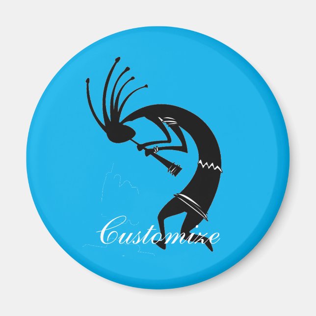 Kokopelli flute player Thunder_Cove Magnet (Framsidan)