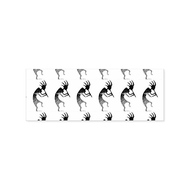 kokopelli flute-spelare stämpel (Tryck)