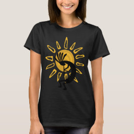 Kokopelli Guld Dam Petite T-Shirt: Tee
