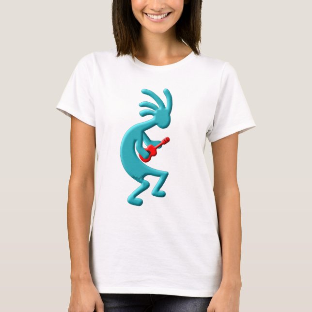 Kokopelli indianUkulele Tee (Framsida)