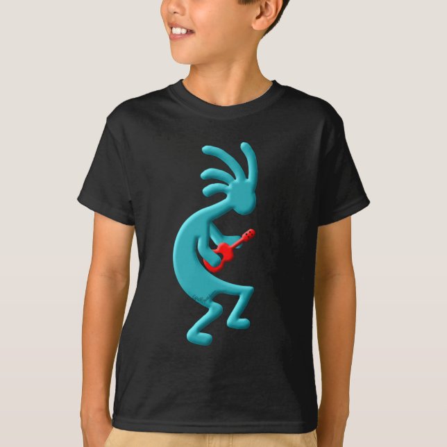 Kokopelli indianUkulele Tee (Framsida)