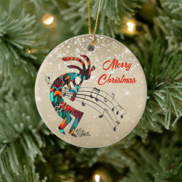 Kokopelli jul Ceramic Ornament