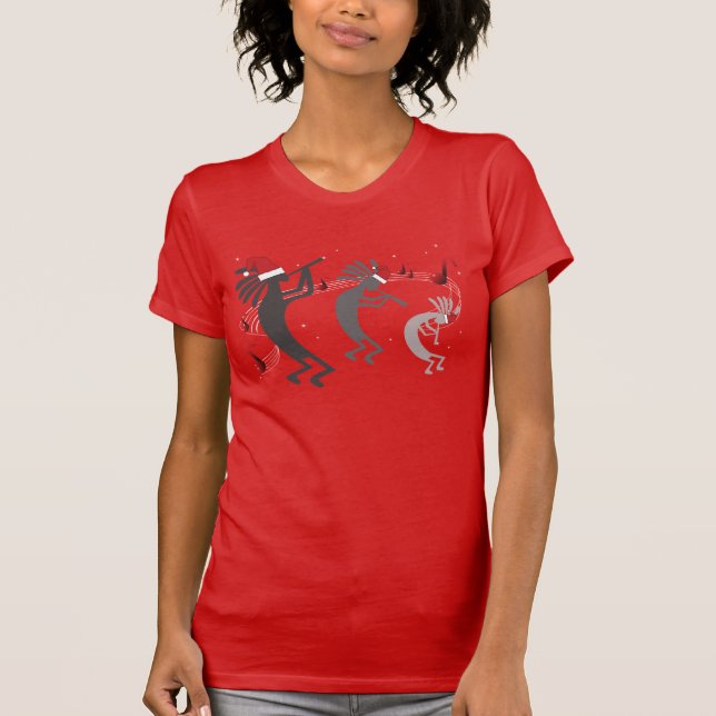 Kokopelli-julen Dam Red Tröja (Framsida)