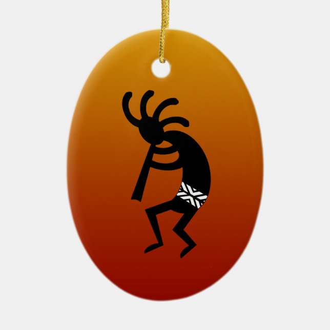 Kokopelli Julgransprydnad Keramik (Framsidan)