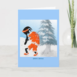 Kokopelli jultomtenkort helgkort