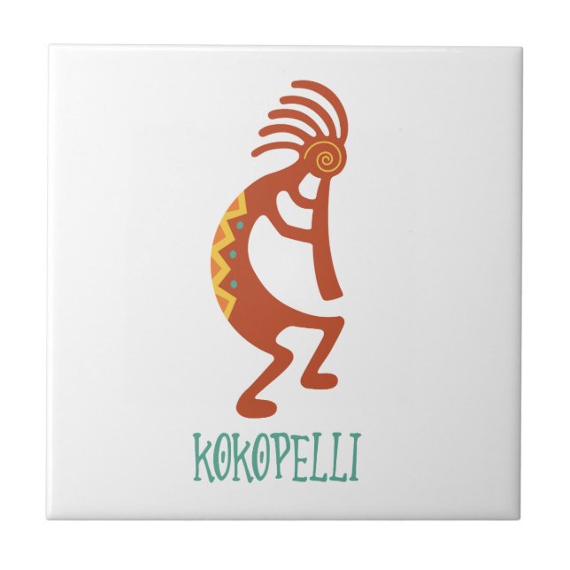Kokopelli Kakelplatta (Framsidan)