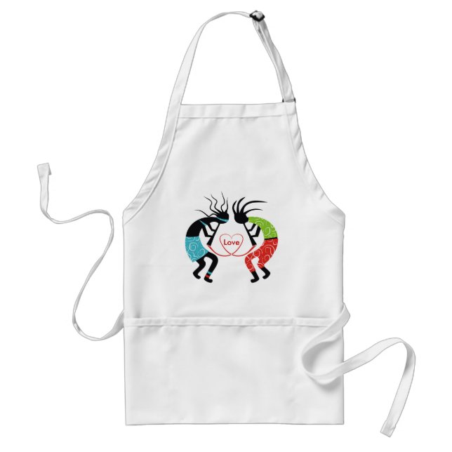 Kokopelli Kärlek Aprons Förkläde (Framsidan)