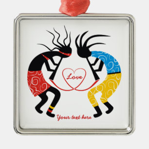 Kokopelli Kärlek Julgransprydnad Metall