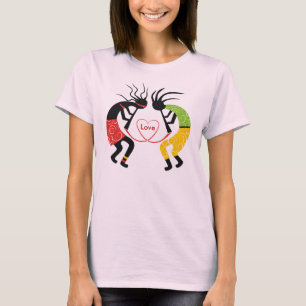Kokopelli Kärlek T-Shirts. T-shirt