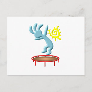 Kokopelli Kids Trampoline Vykort