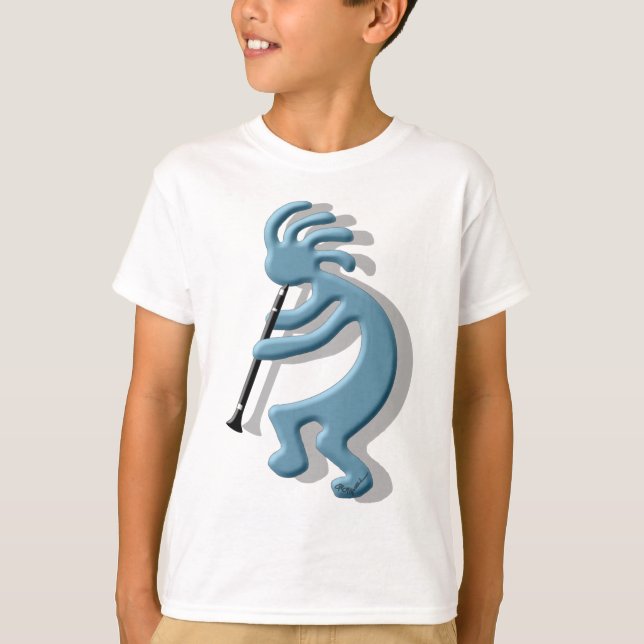 Kokopelli klarinett tee shirt (Framsida)