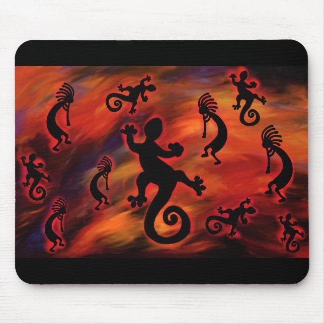 Kokopelli-konst Musmatta (Framsidan)