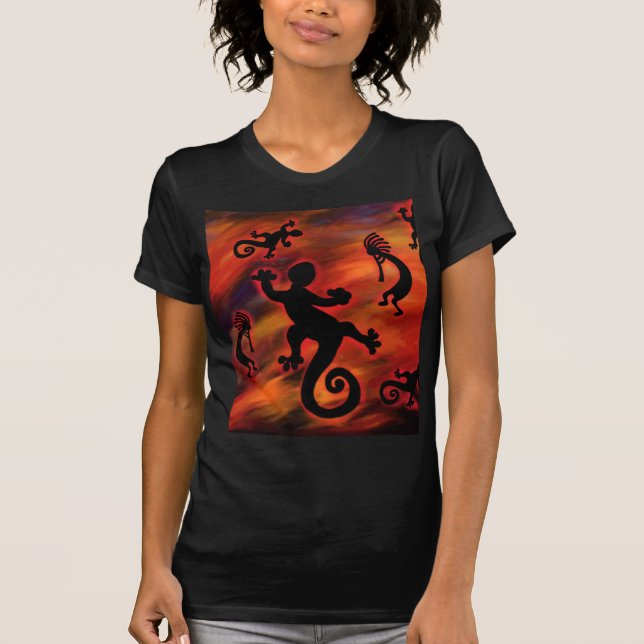 Kokopelli-konst T Shirt (Framsida)