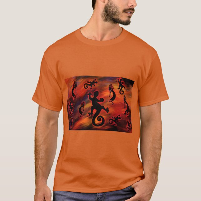 Kokopelli-konst T Shirt (Framsida)