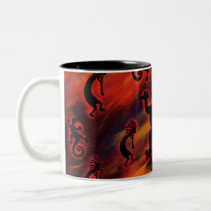 Kokopelli-konst Två-Tonad Mugg