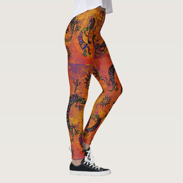 Kokopelli konstbenkläder leggings (Höger)