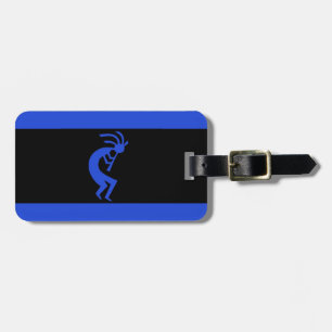 Kokopelli långa blått bagagebricka