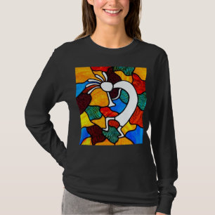 Kokopelli Långärmad T-Shirt bestående av glas