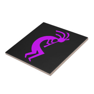 Kokopelli lilor kakelplatta