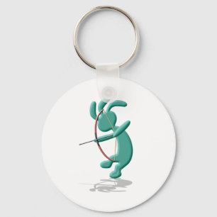 Kokopelli lurar bågskytte nyckelring