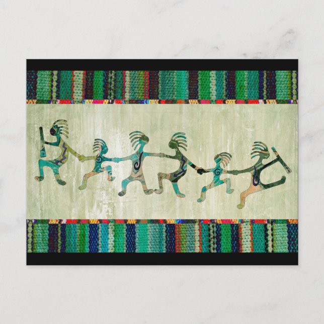 KOKOPELLI lustig familjär + dina idéer Vykort (Framsida)