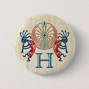 KOKOPELLI / MAN I MAZE + ditt monogram Knapp