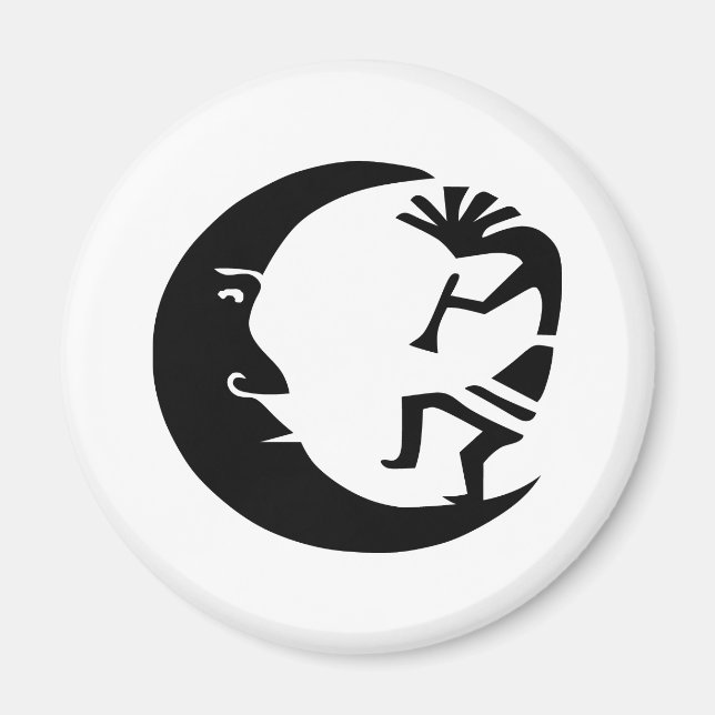 Kokopelli Måne Magnet (Framsidan)