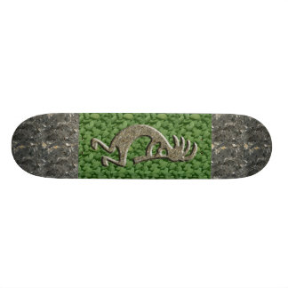 Kokopelli - marmor & grön stenmodell old school skateboard bräda 21,6 cm