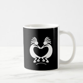 Kokopelli med hjärta kaffemugg