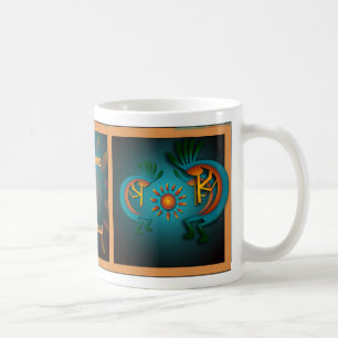 Kokopelli med Sol Southwest Template Mugg