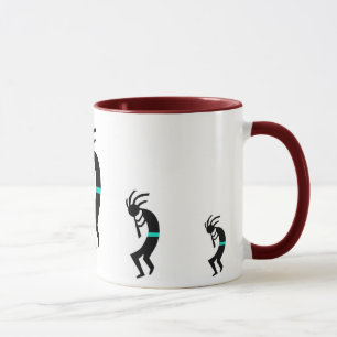 Kokopelli mugg -- Indianflöjtspelare