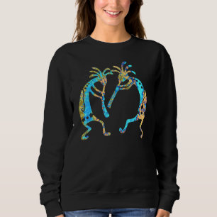Kokopelli Musicans Friends Duo 2 - Fläkt Roligt T Shirt