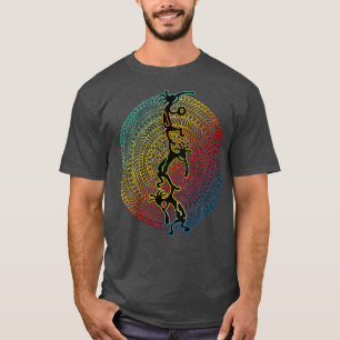 Kokopelli Musician Acrobats Mandala 1 Fläkt Roligt T Shirt