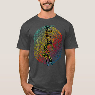 Kokopelli Musician Acrobats Mandala 1 Fläkt Roligt T Shirt