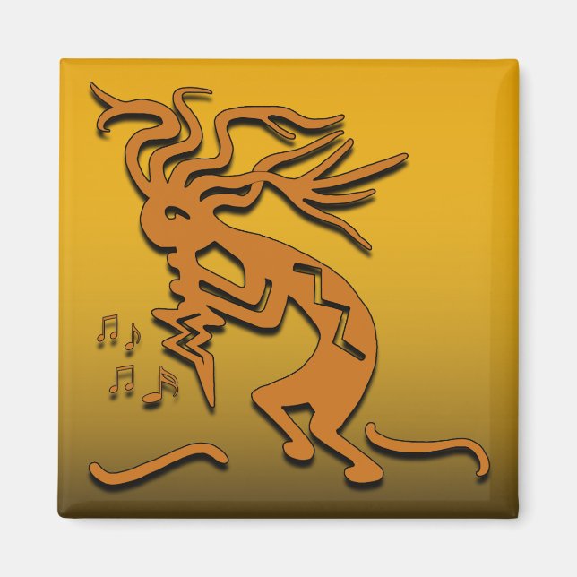 Kokopelli Musician Magnet (Framsidan)