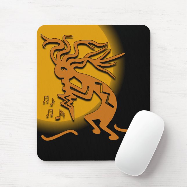 Kokopelli Musician Musmatta (Med mus)