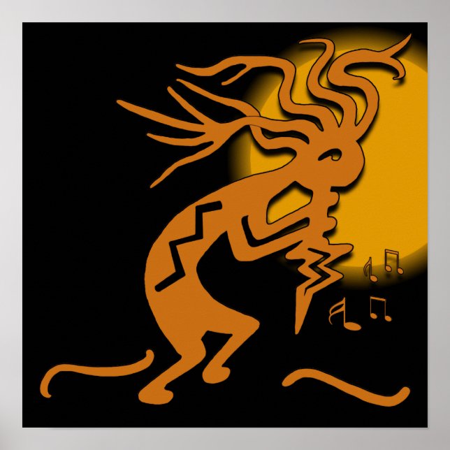 Kokopelli Musician Poster (Framsidan)